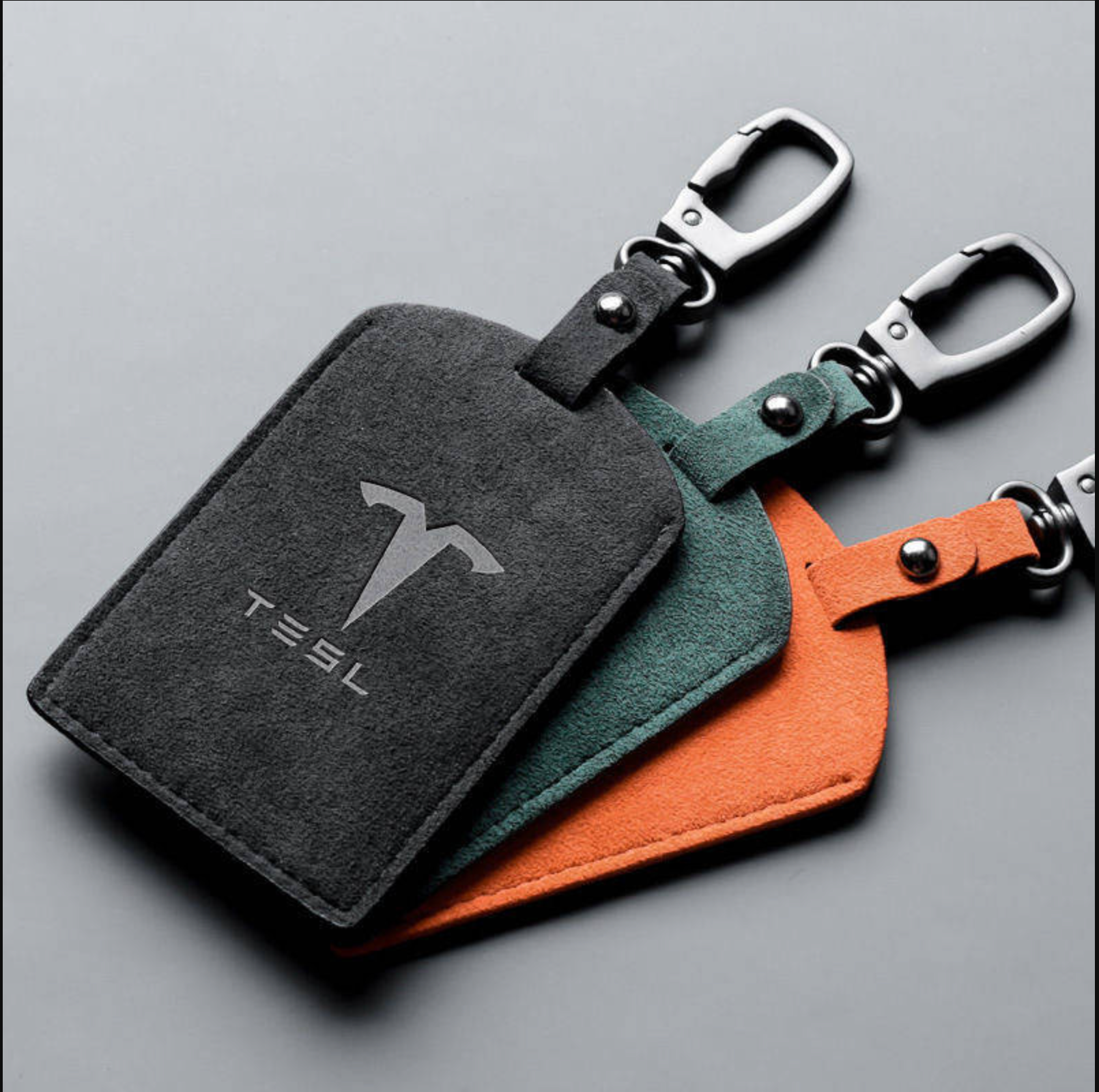 LuxeGuard Leather Tesla Key Card Holder