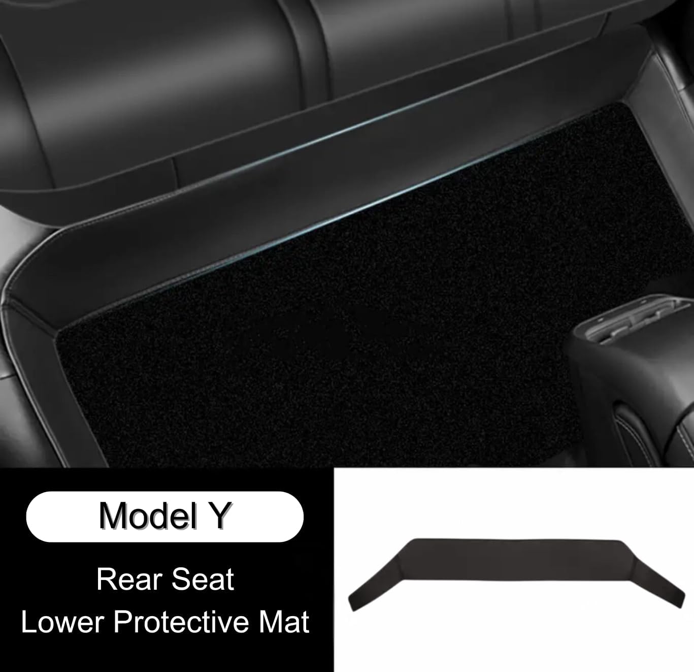 Tesla Model 3/Y Rear Seat Kick Pad – Leather Protector