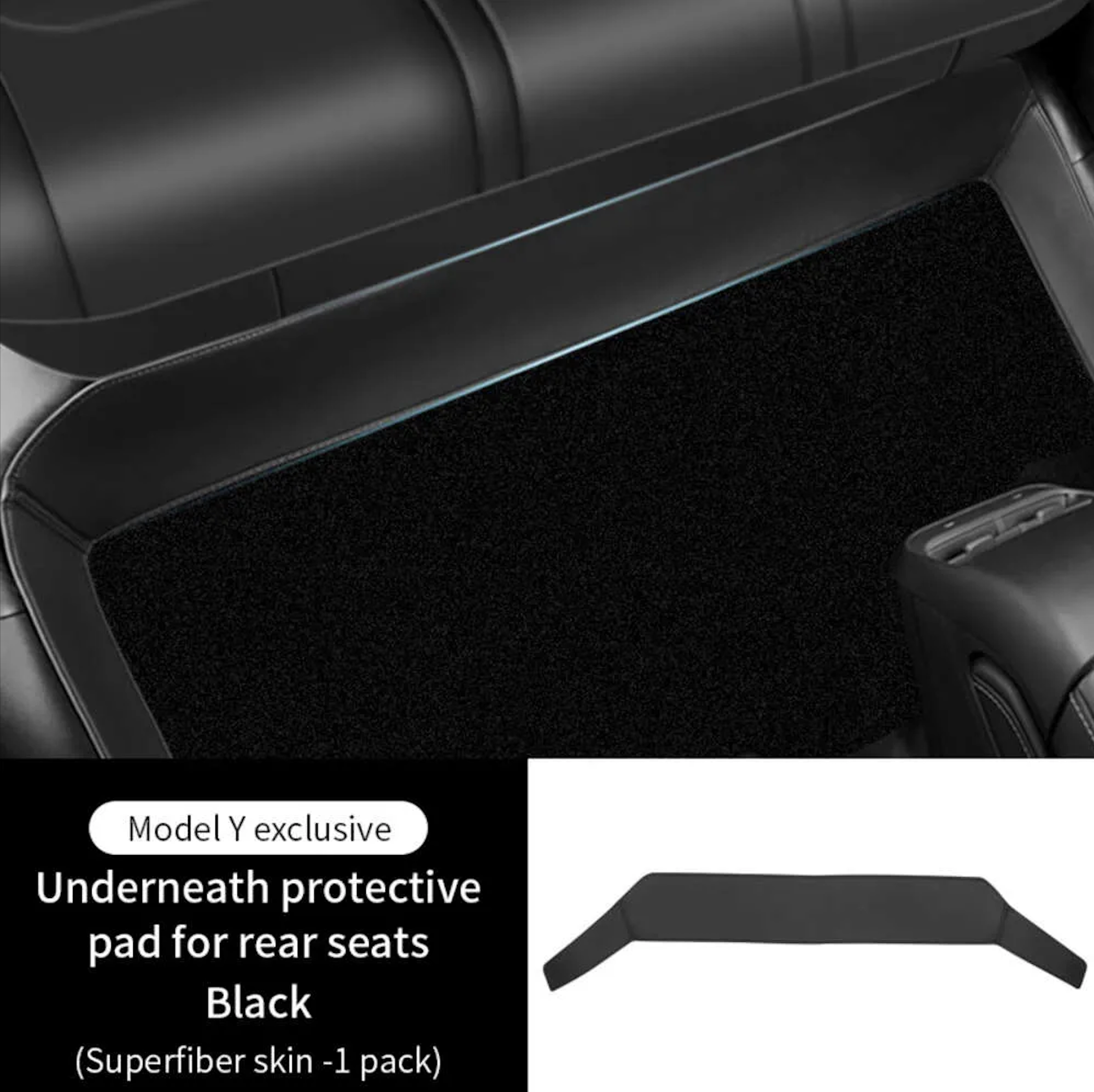 Tesla Model 3/Y Rear Seat Kick Pad – Leather Protector