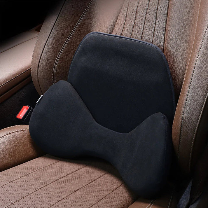 Ergonomic All Weather Alcantara Lumbar Support Pillow for Tesla